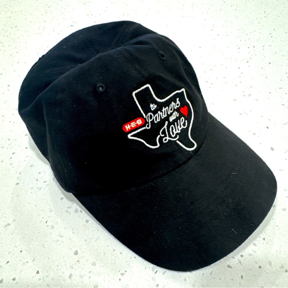 HEB Hat Grocery Store Cap Texas to Partners with Love Black Cotton Adjus…